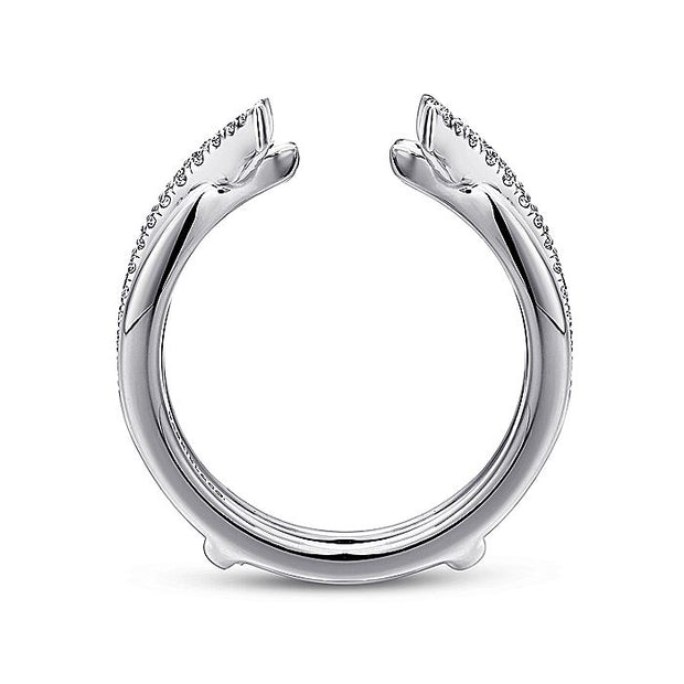 Gabriel & Co. AN12545S-W44JJ 14K White Gold Diamond Ring Enhancer