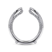 Gabriel & Co. AN12738S-W44JJ 14K White Gold French Pavé Set Diamond Ring Enhancer