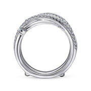 Gabriel & Co. AN12745M-W44JJ 14K White Gold Diamond Ring Enhancer