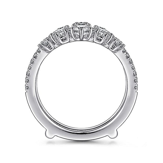 Gabriel & Co. AN14748M-W44JJ 14K White Gold Diamond Ring Enhancer