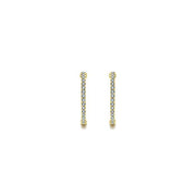 Gabriel & Co. EG10856Y45JJ 14K Yellow Gold Tiger Claw Set 20mm Round Inside Out Diamond Hoop Earrings