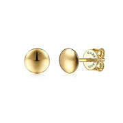 Gabriel & Co. EG14289Y4JJJ 14K Yellow Gold Round Stud Earrings