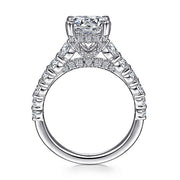 Gabriel & Co. ER15344R8W83JJ 18K White Gold Round Diamond Engagement Ring