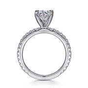 Gabriel & Co. ER4124W44JJ 14K White Gold Round Diamond Engagement Ring