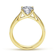Gabriel & Co. ER6592Y4JJJ 14K Yellow Gold Round Diamond Engagement Ring