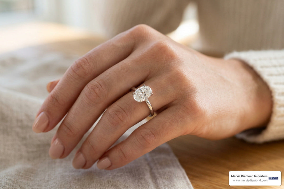 1 Carat Oval Diamond Rings on Hand Visual Inspiration and Advice