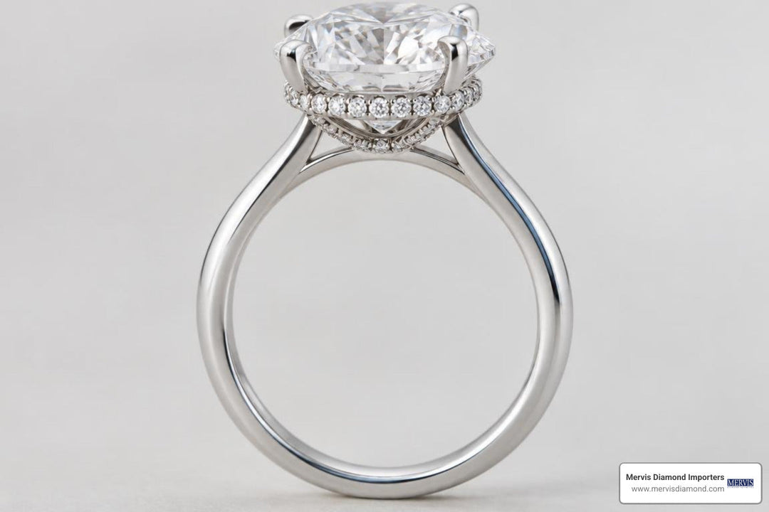 Secret Sparkle: A Modern Buyer's Guide to 2 Carat Oval Hidden Halo Rings