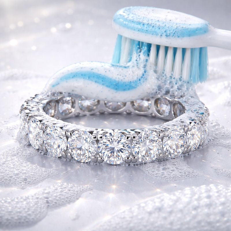 Can I clean my diamond ring with toothpaste?