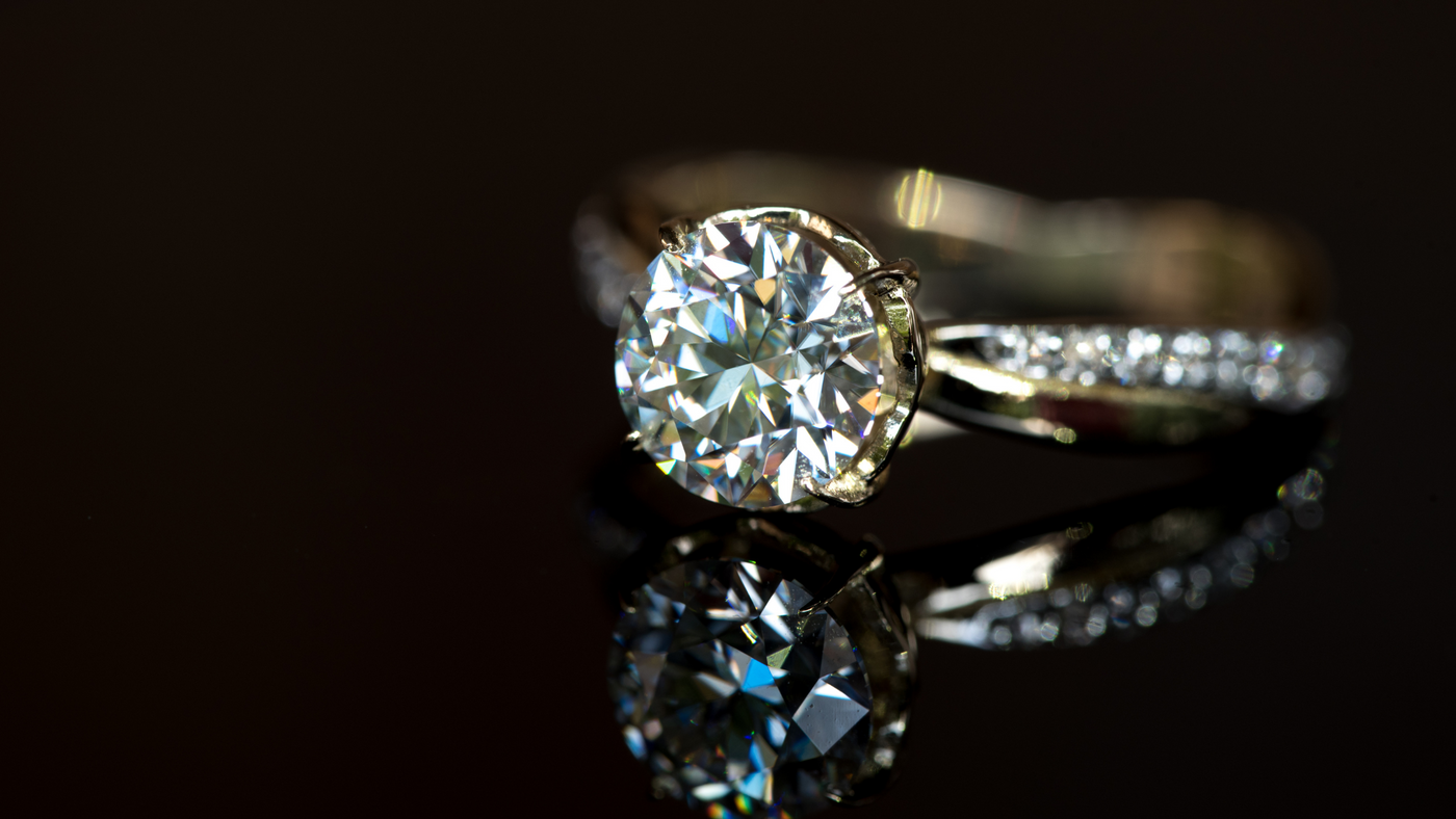 1 Carat Platinum Halo Split Shank Solitaire Engagement Ring for Women –  Jewelove.US