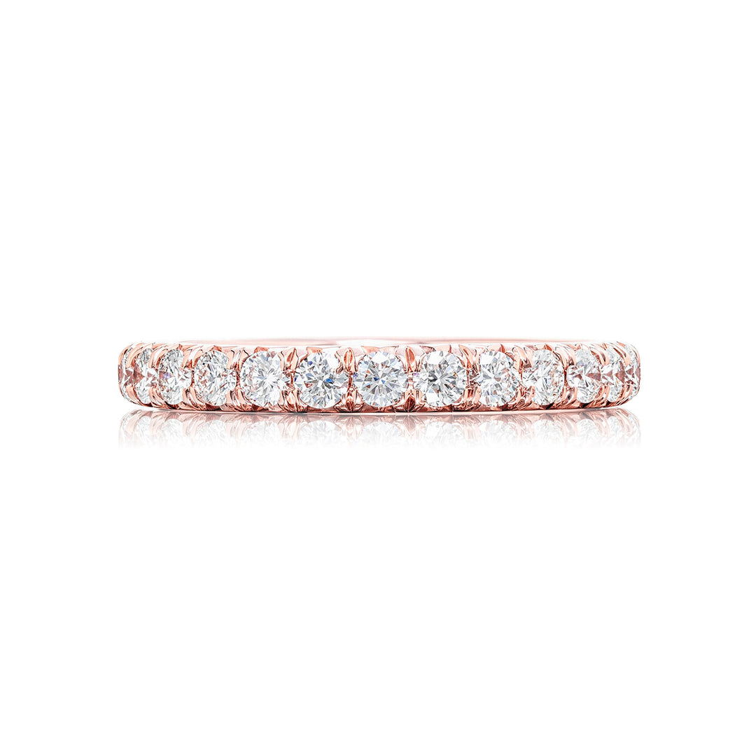 Diamond Eternity Band Round Cut 1.11 ctw. 18K Pink Gold