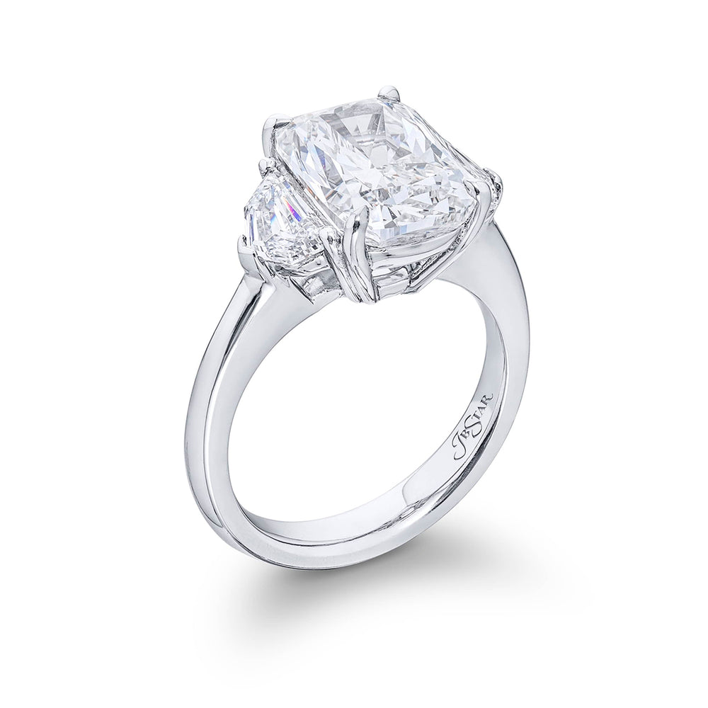 4.72 ct GIA Certified Diamond Ring | Cushion-Cut Diamond with Epaulet Diamonds in Platinum | Dazzling Brilliance by Jb Star