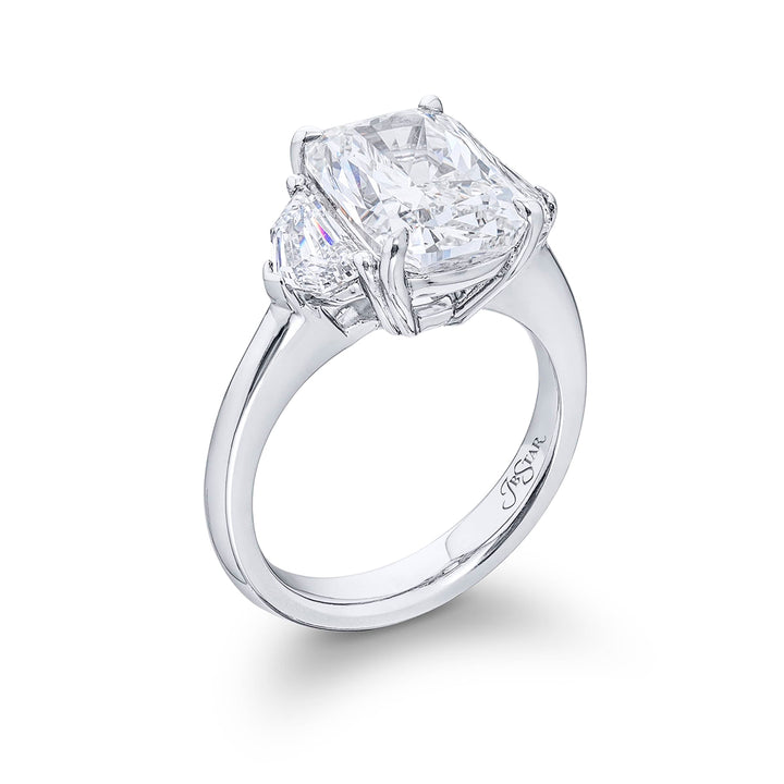 4.72 ct GIA Certified Diamond Ring | Cushion-Cut Diamond with Epaulet Diamonds in Platinum | Dazzling Brilliance by Jb Star