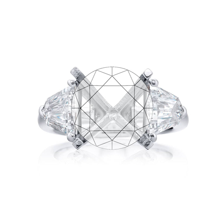 13.05 ct Burma Sapphire & Diamond Ring | Certified Oval Sapphire in Platinum | Magnificent Design by Jb Star