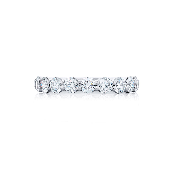 Platinum Round Diamond Band
