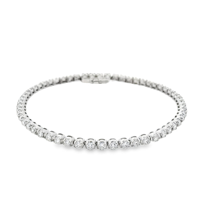 2.56 ct Natural Diamond Tennis Bracelet