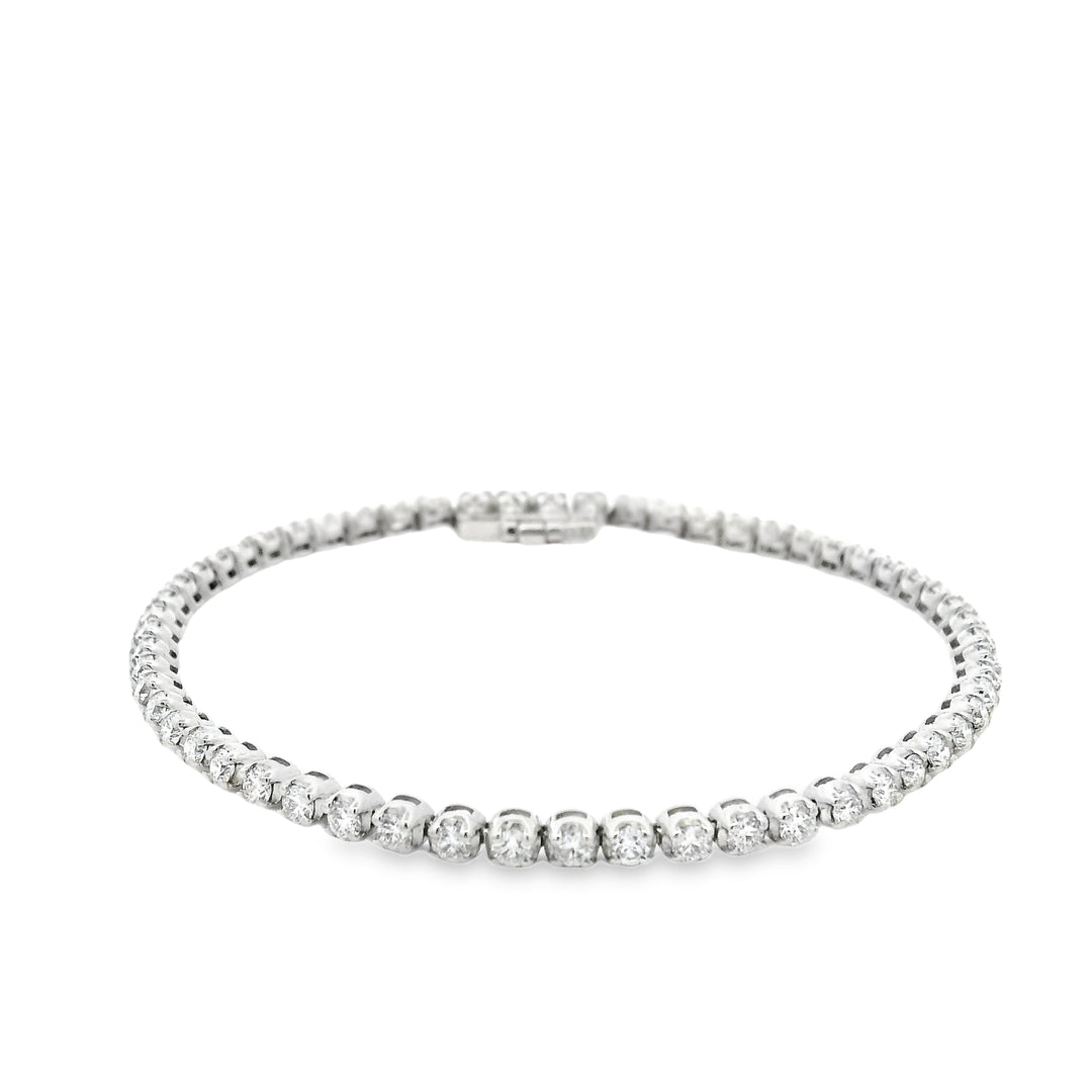 2.56 ct Natural Diamond Tennis Bracelet