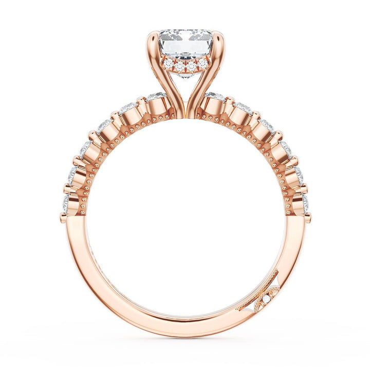 Emerald Solitaire Engagement Ring