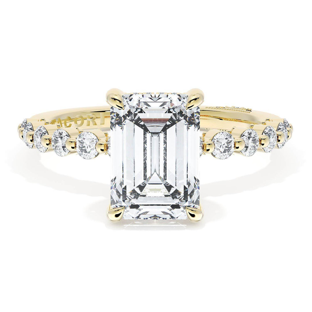 Emerald Solitaire Engagement Ring