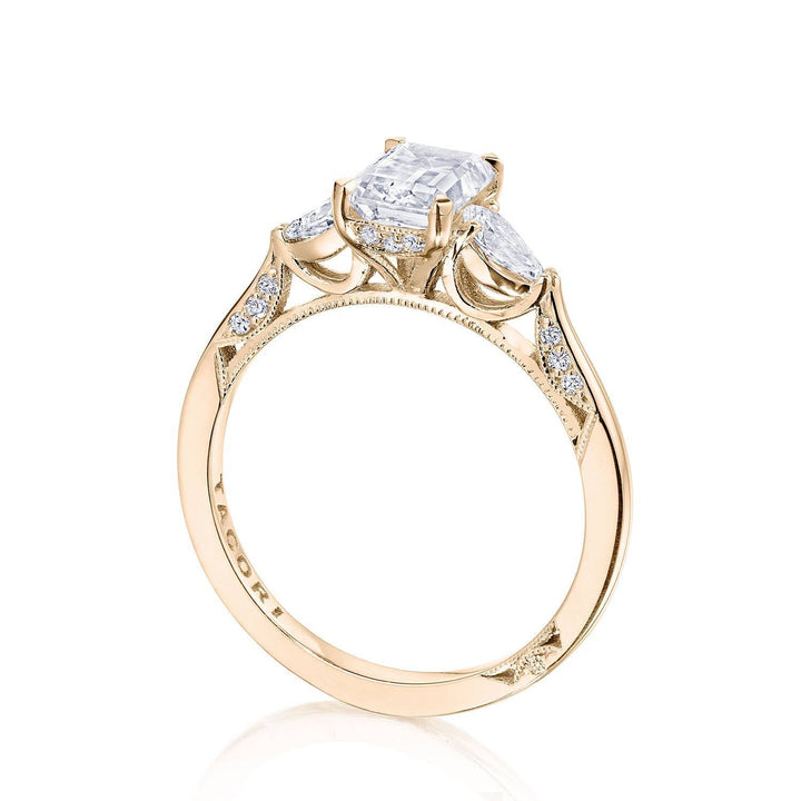 Emerald 3-Stone Engagement Ring