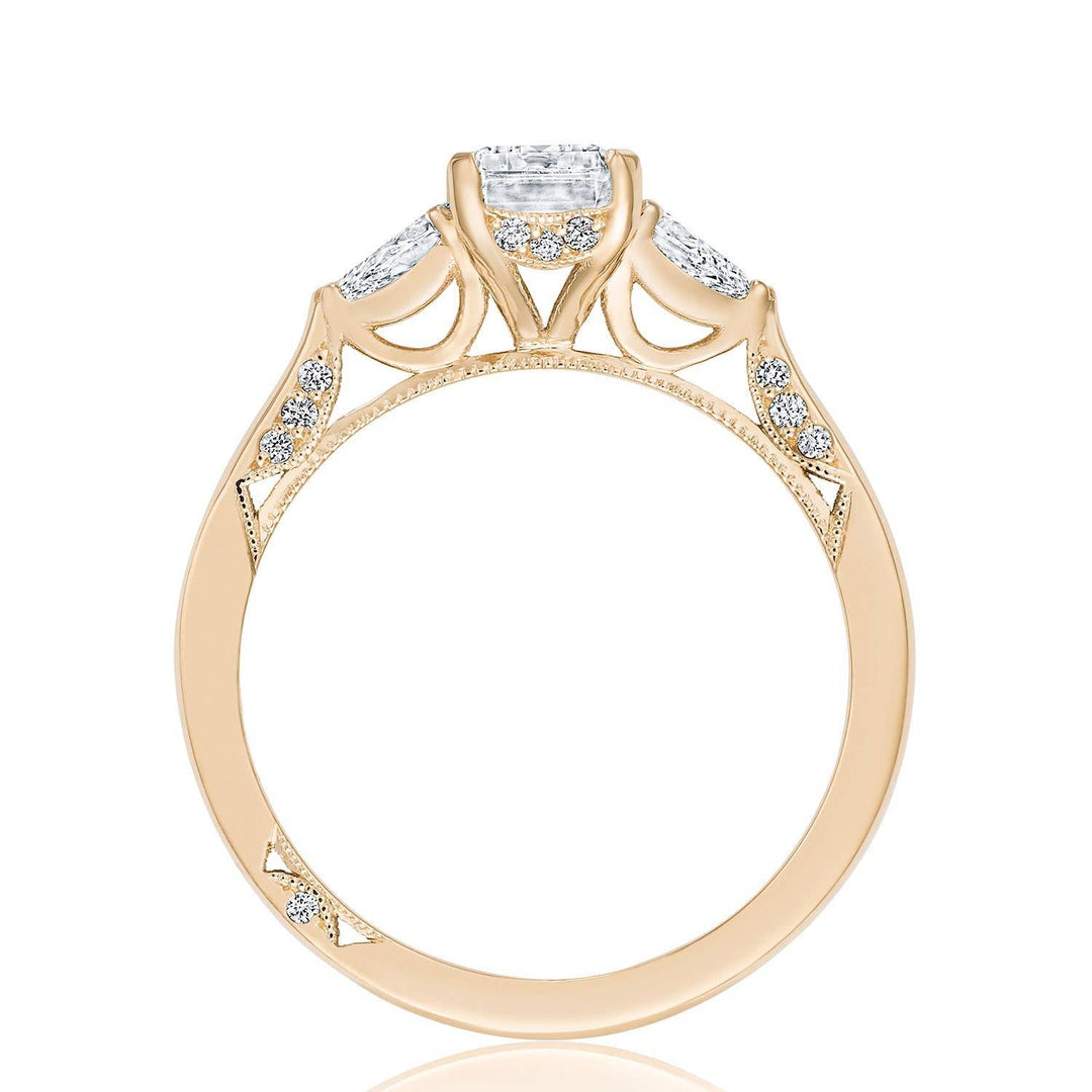 Emerald 3-Stone Engagement Ring