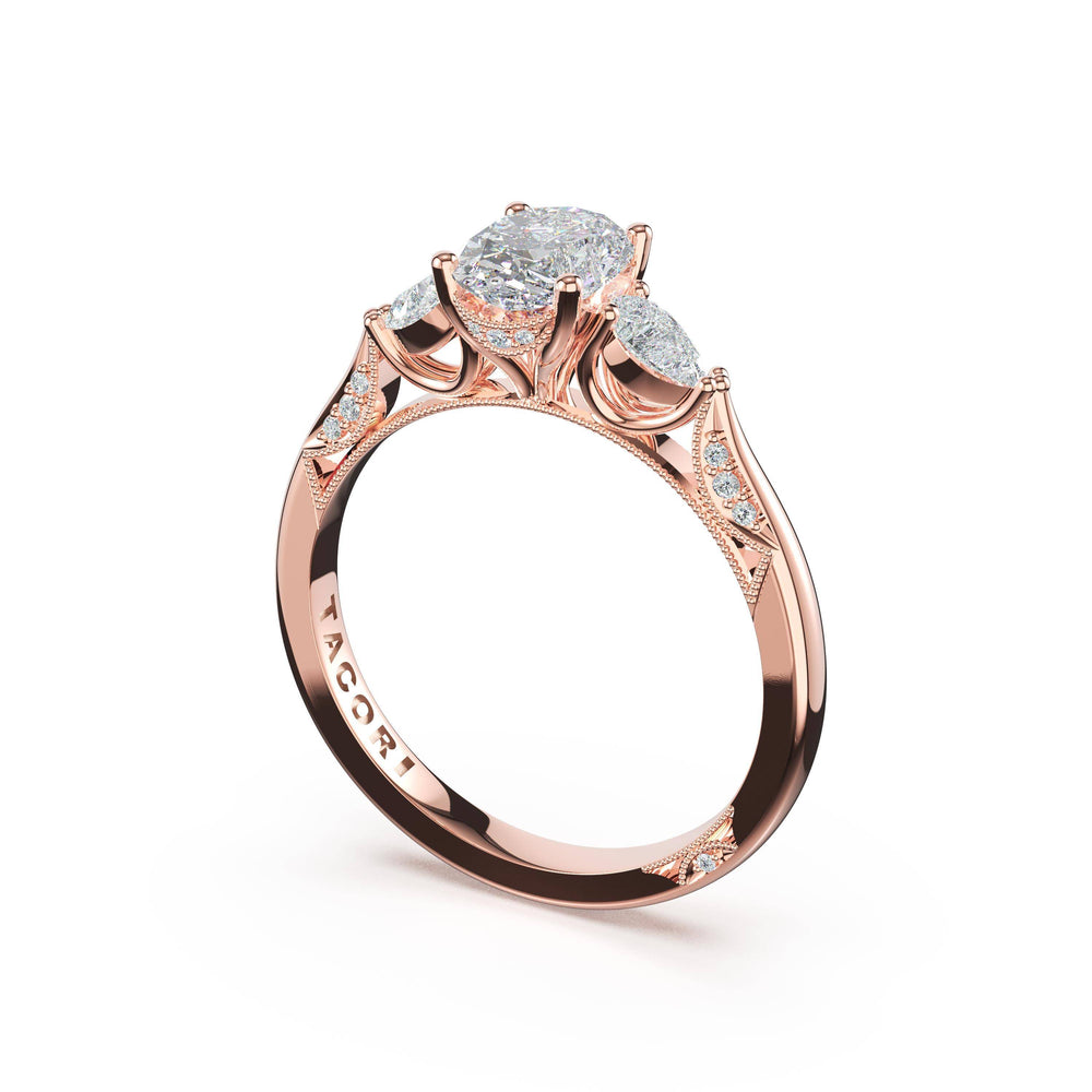 Oval 3-Stone Engagement Ring