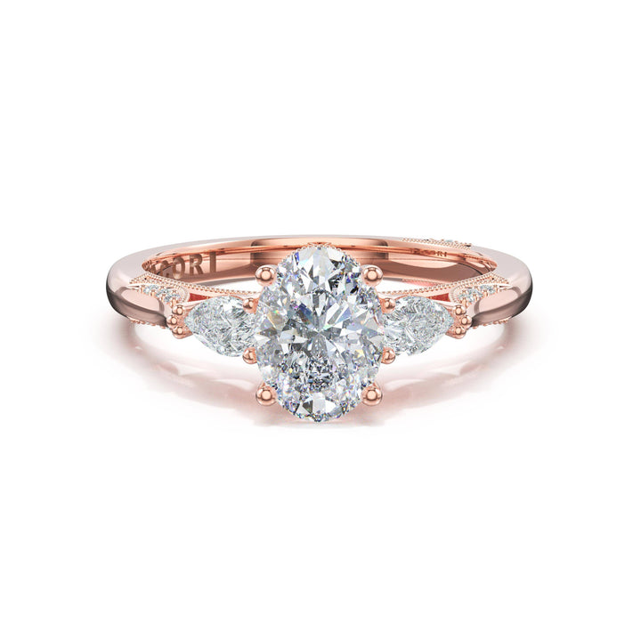 Oval 3-Stone Engagement Ring