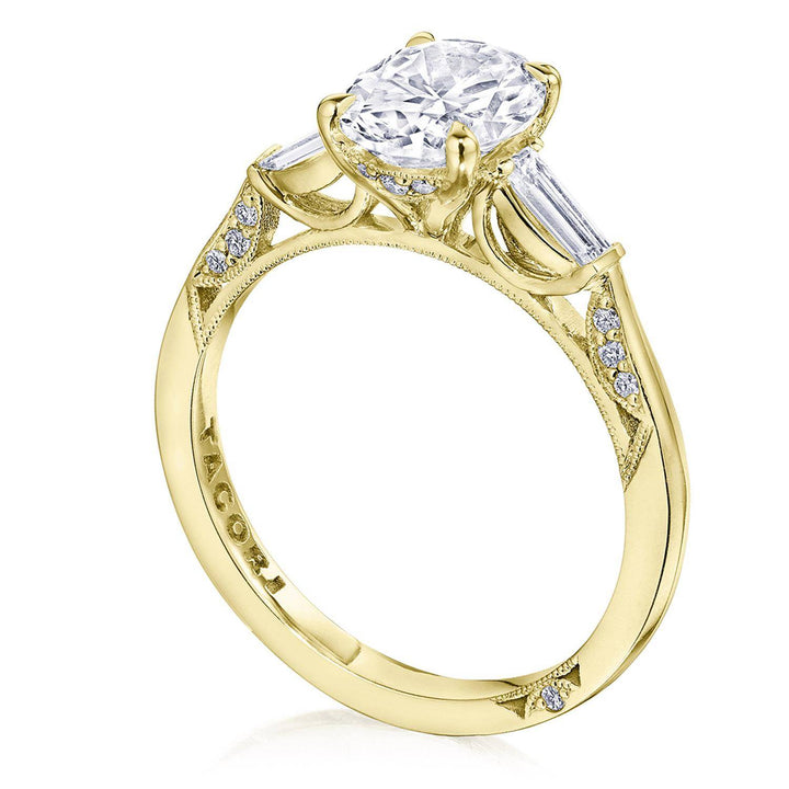 Oval 3-Stone Engagement Ring
