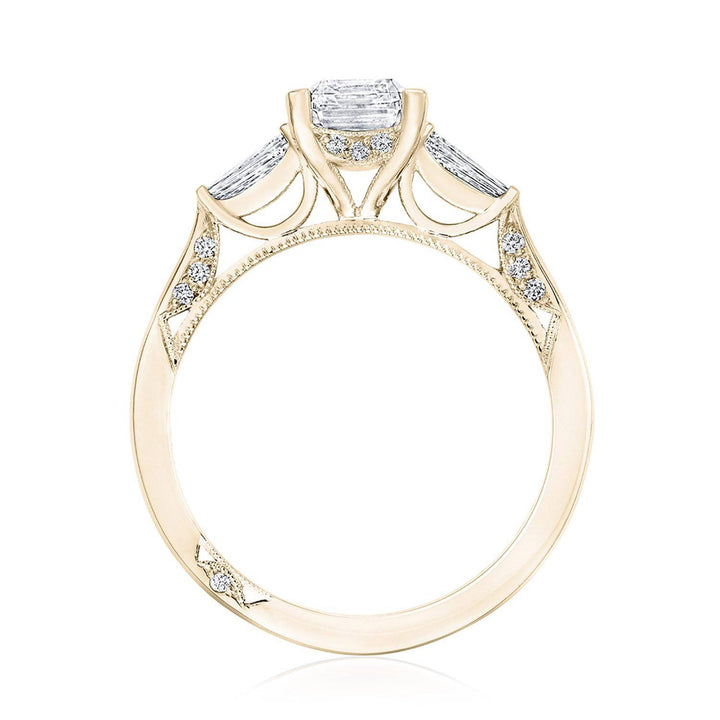Emerald 3-Stone Engagement Ring
