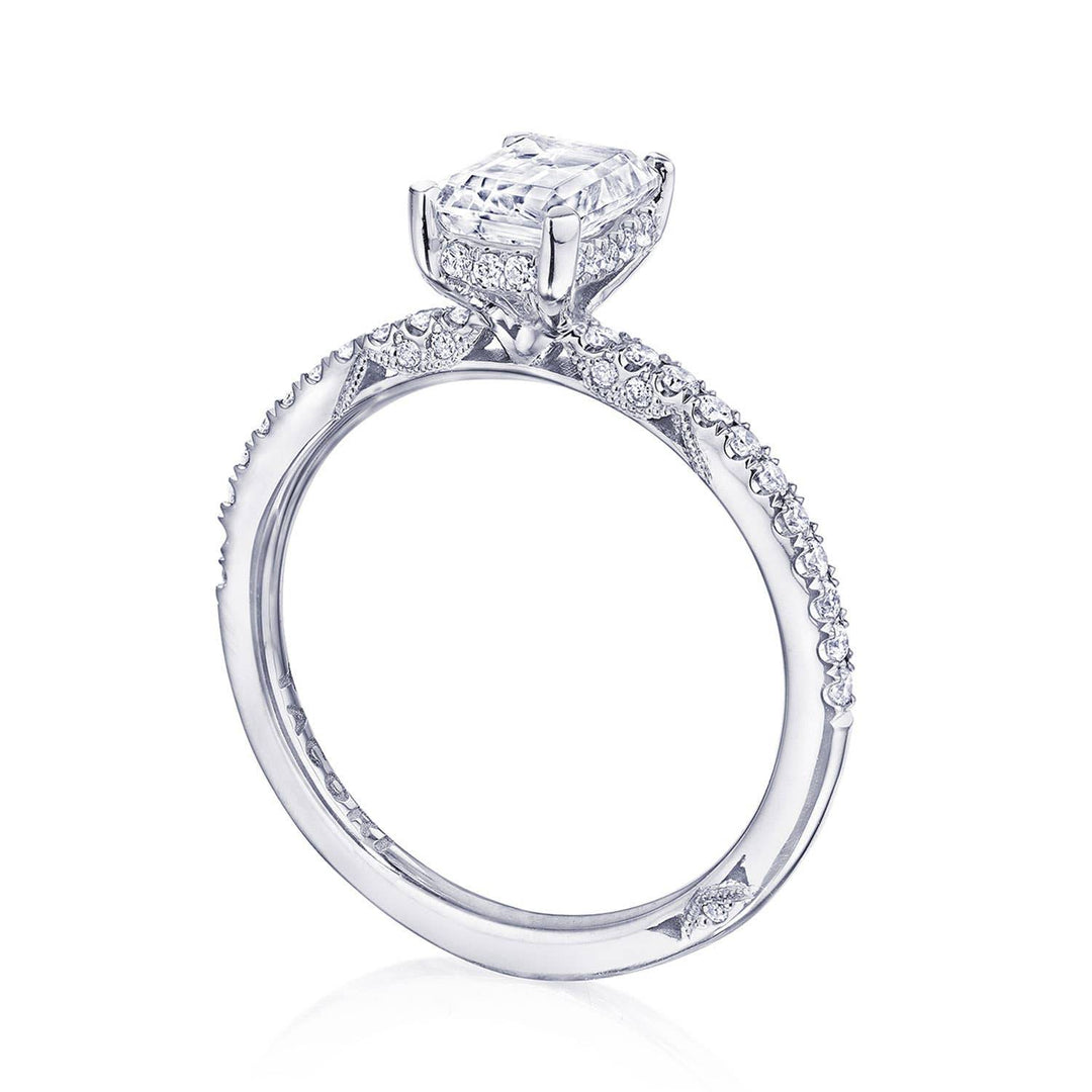 Emerald Solitaire Engagement Ring