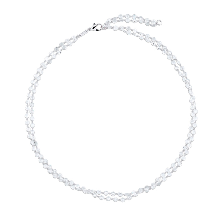 Platinum Rose-Cut Diamond 42 inch Necklace