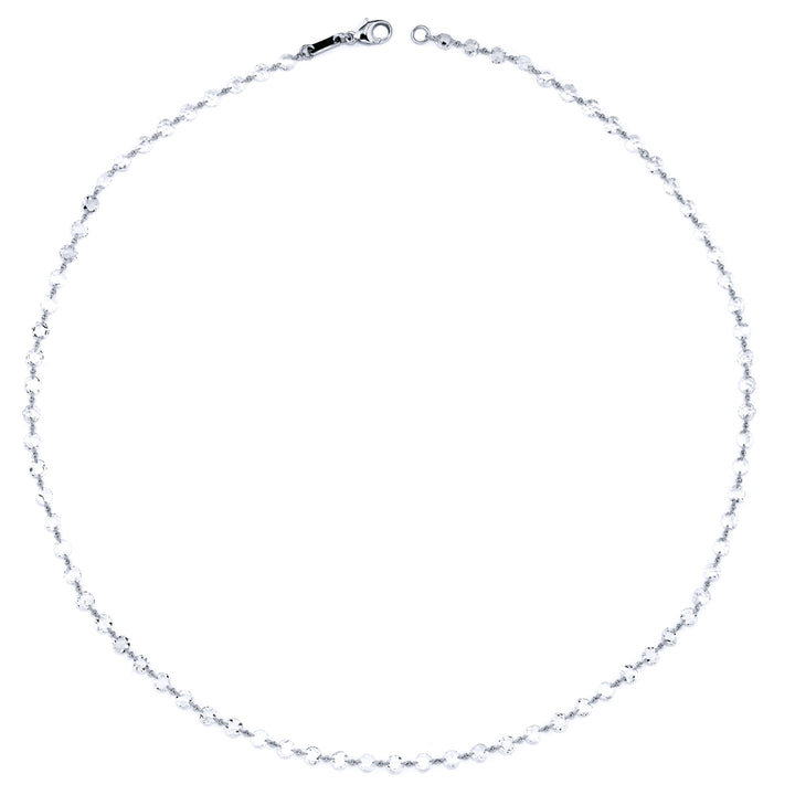 Platinum Rose-Cut Diamond 20 Inch Chain