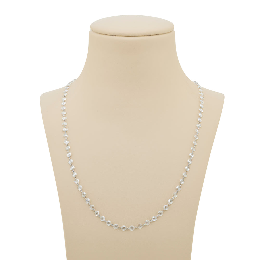 Platinum Rose-Cut Diamond 20 Inch Chain
