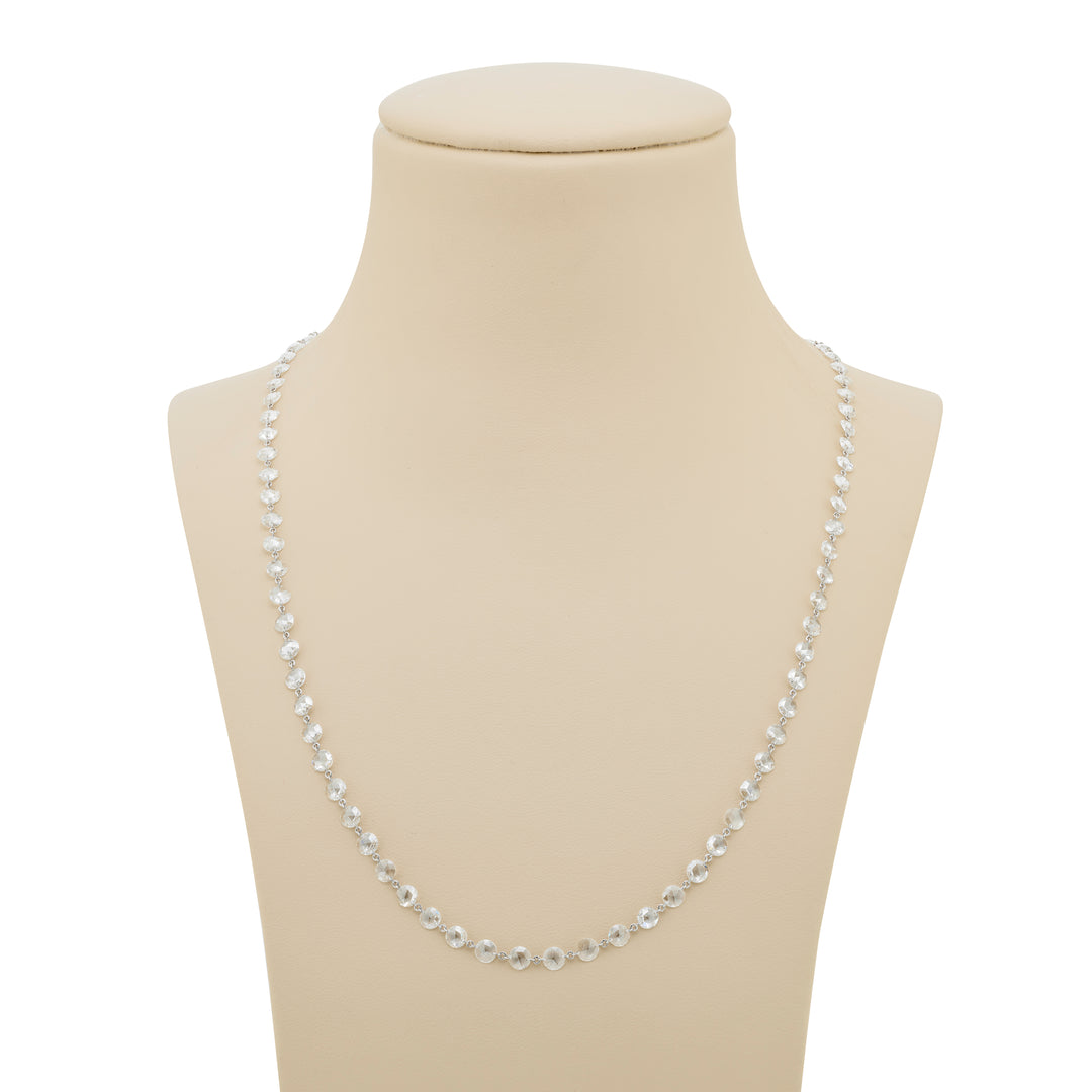 Platinum Rose-Cut Diamond 20 Inch Chain
