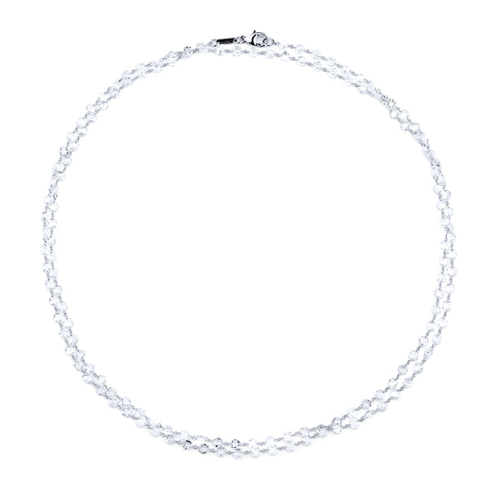 Platinum Rose-Cut Diamond 38 inch Chain