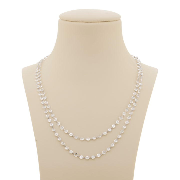 Platinum Rose-Cut Diamond 38 inch Chain