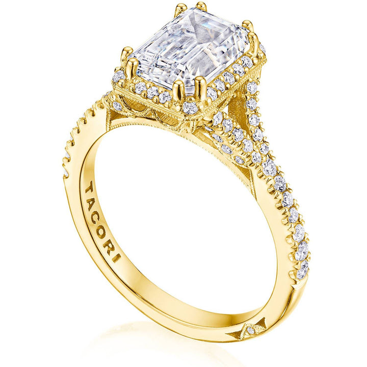 Emerald Bloom Engagement Ring