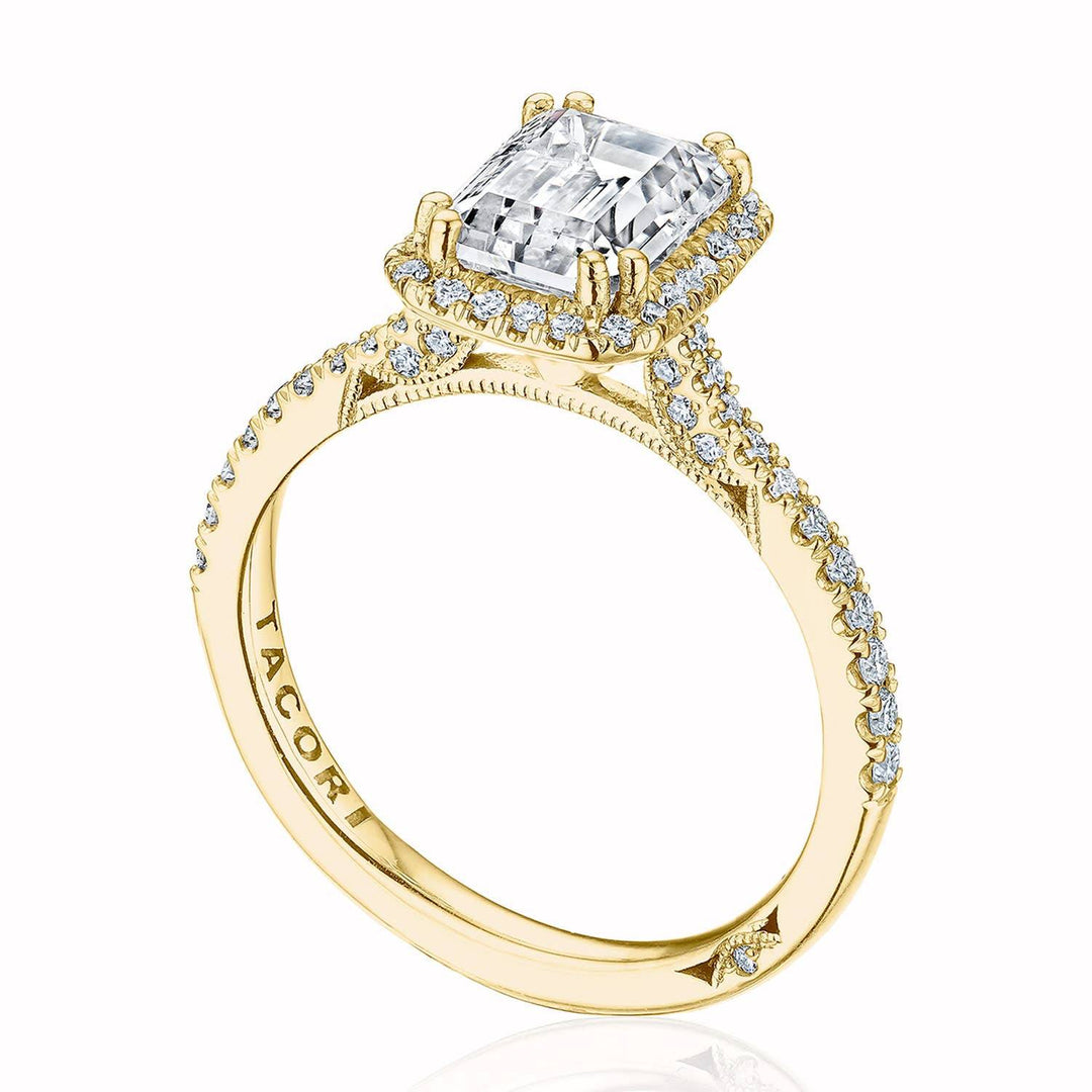 Emerald Bloom Engagement Ring