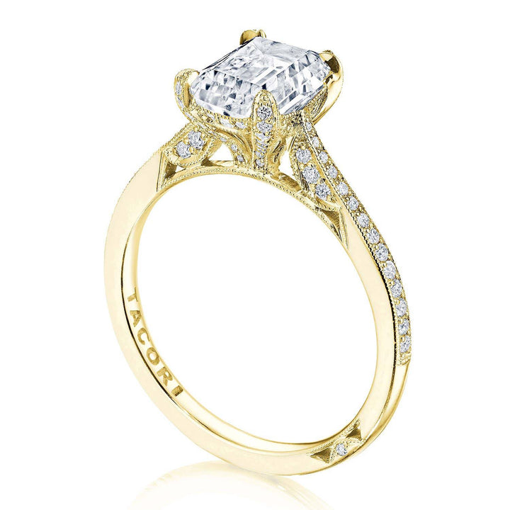 Emerald Solitaire Engagement Ring
