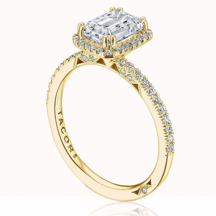 Emerald Bloom Engagement Ring