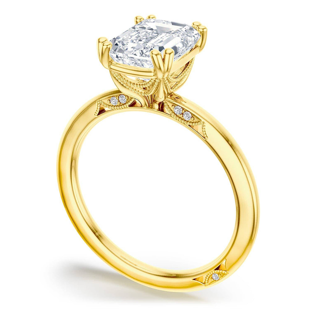 Emerald Solitaire Engagement Ring