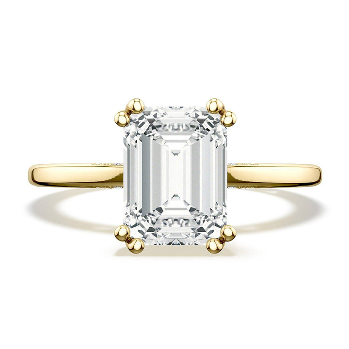 Emerald Solitaire Engagement Ring