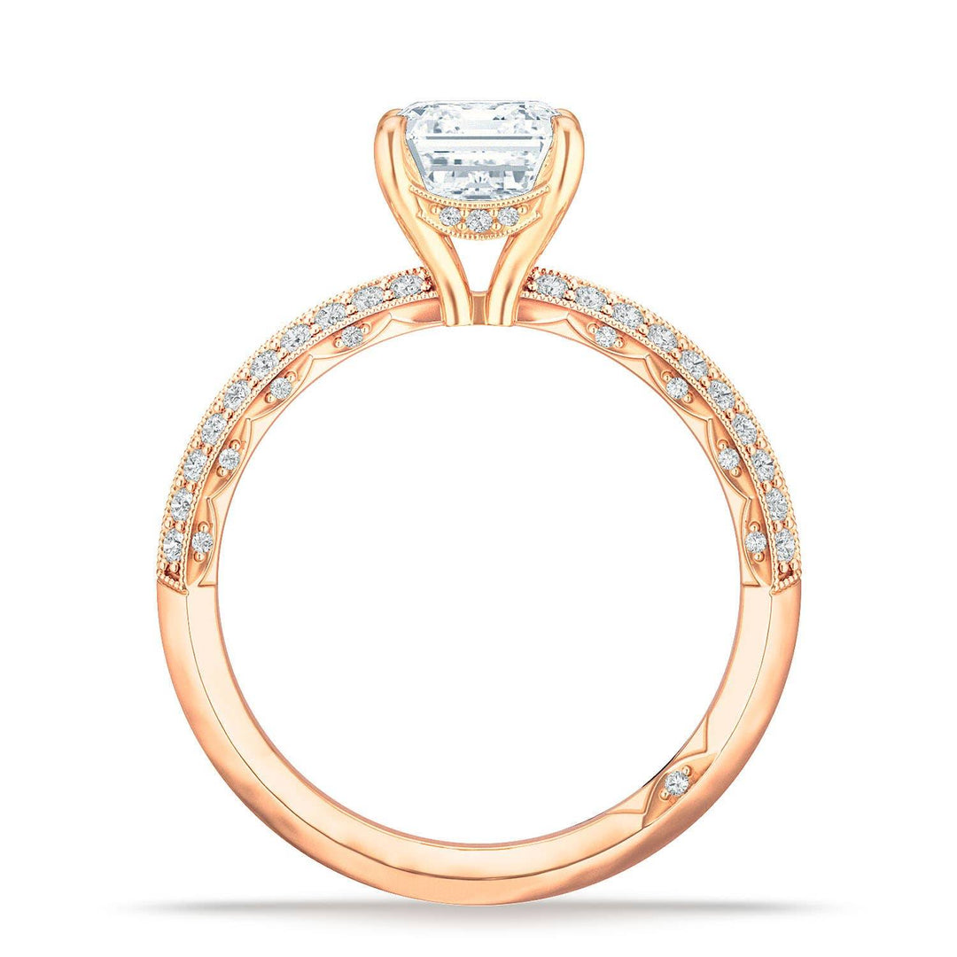 Emerald Solitaire Engagement Ring