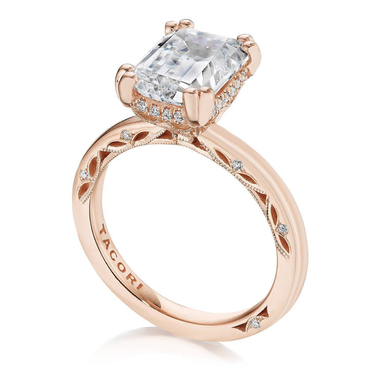 Emerald Solitaire Engagement Ring