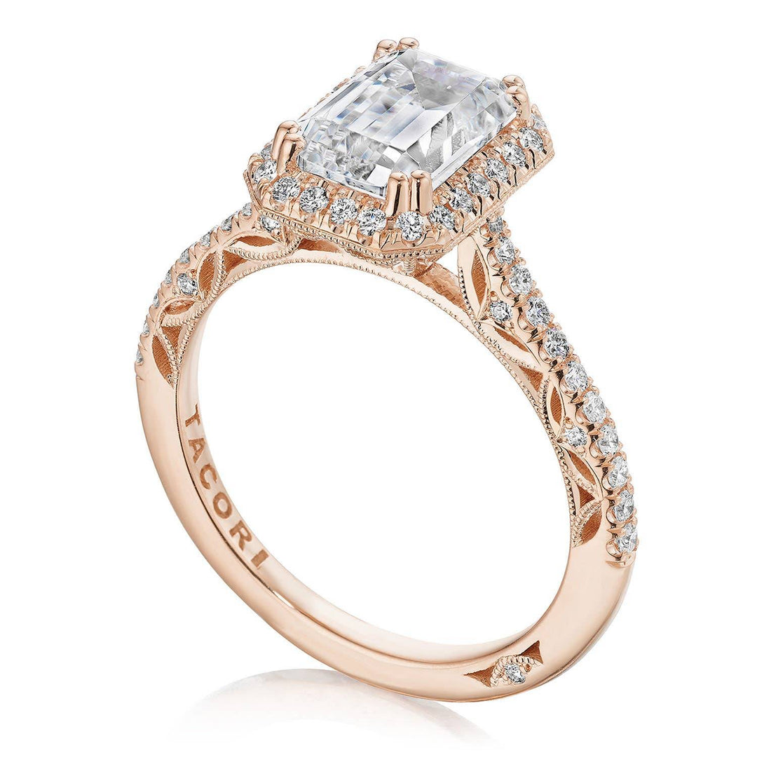 Emerald Bloom Engagement Ring