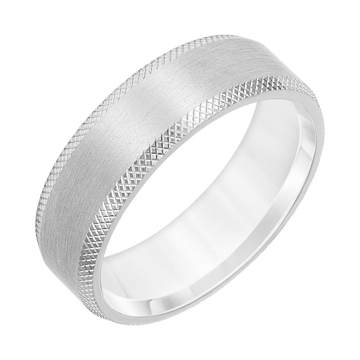 7MM Band with Brushed Finish and Beveled Edge
