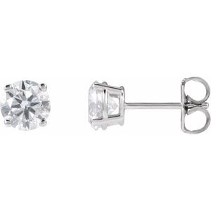 Lab Grown Diamond Stud Earrings - 1 1/4 Carat Total Weight