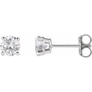 Lab Grown Diamond Stud Earrings - 3/4 Carat Total Weight