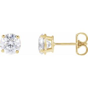 Lab Grown Diamond Stud Earrings - 4 Carat Total Weight