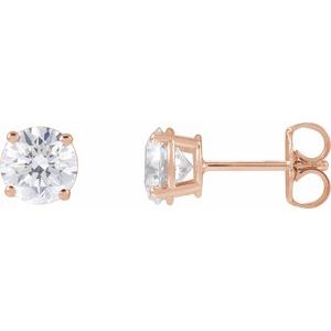 Lab Grown Diamond Stud Earrings - 1 1/2 Carat Total Weight