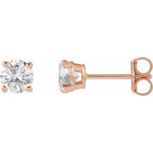 Lab Grown Diamond Stud Earrings - 3/4 Carat Total Weight
